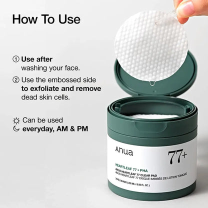 Anua 77% Heartleaf Clear Pad
